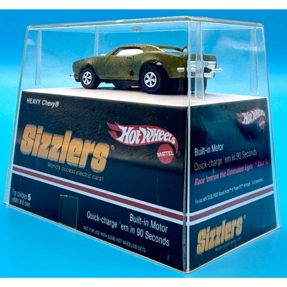 NEW Hot Wheels Sizzlers Green Heavy Chevy® — 2006 Target Exclusive Re-Release in Premium Acrylic Display Case (2006)