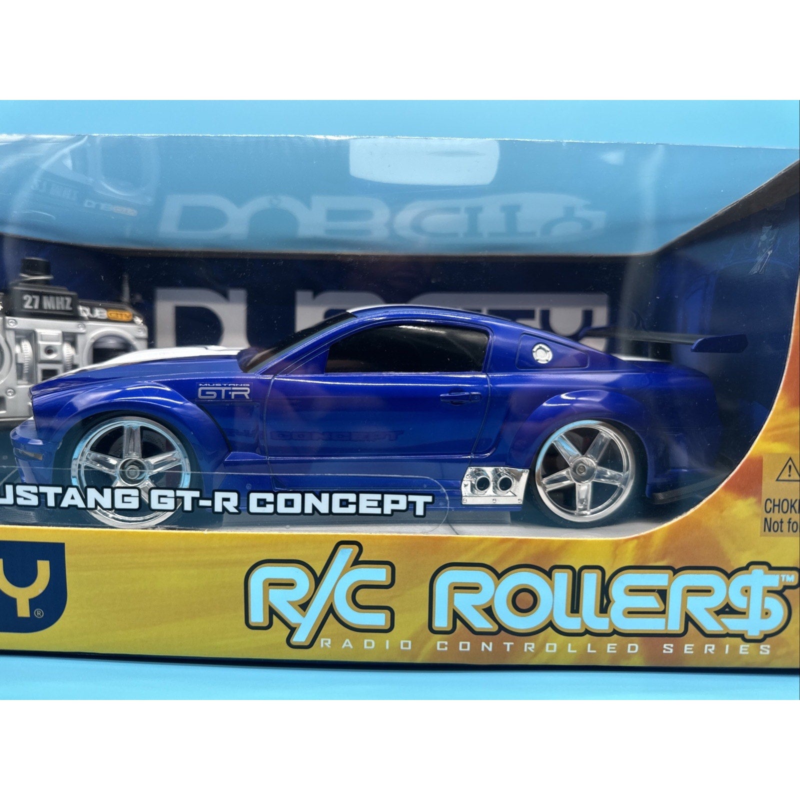 Jada Toys Dub City R/C Rollers Mustang GT-R Concept Blue White