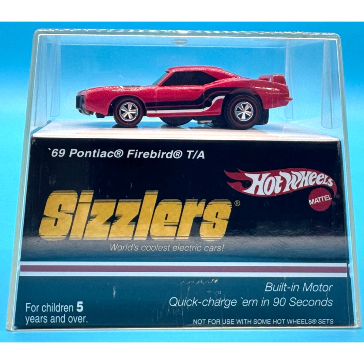 NEW Hot Wheels Sizzlers Red '69 Pontiac Firebird T/A — 2006 Target Exclusive Re-Release in Premium Acrylic Display Case (2006)