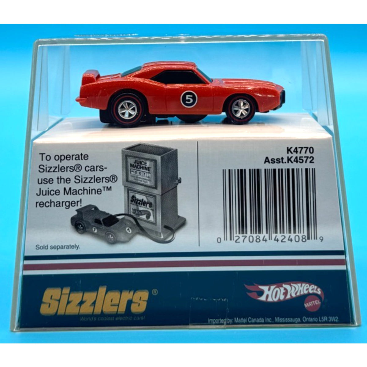 NEW Hot Wheels Sizzlers Orange '69 Pontiac Firebird T/A — 2006 Target Exclusive Re-Release in Premium Acrylic Display Case
