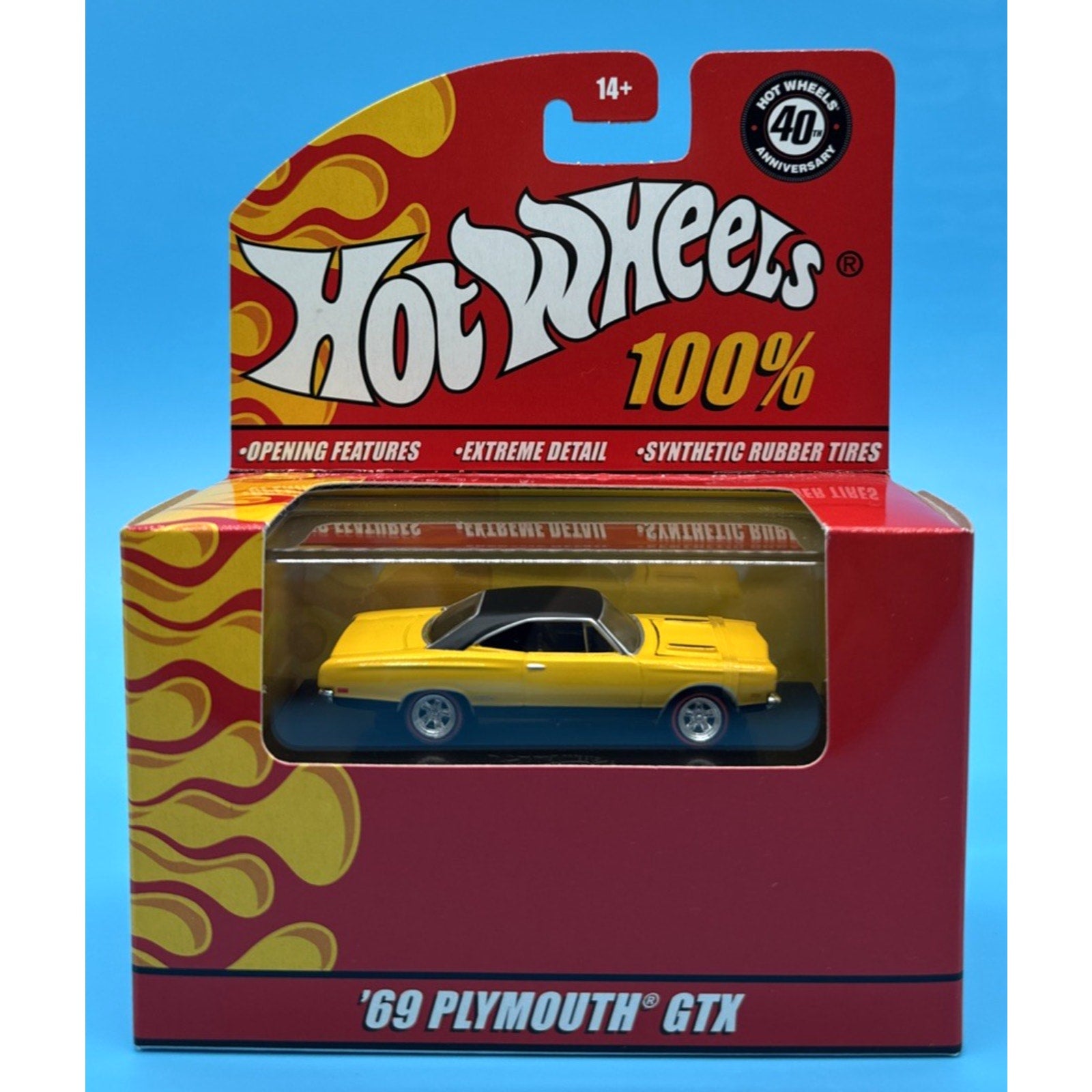 Hot Wheels 100% 40th Anniversary '69 Plymouth GTX 1:64 Die-Cast