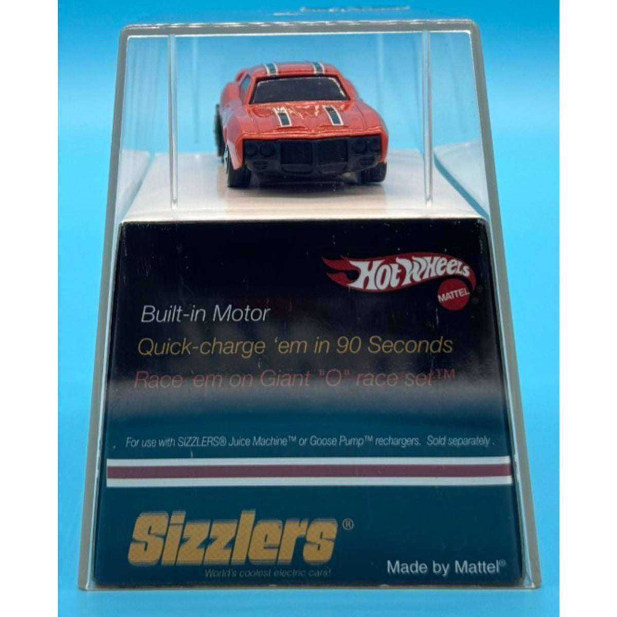 NEW Hot Wheels Sizzlers Orange '69 Pontiac Firebird T/A — 2006 Target Exclusive Re-Release in Premium Acrylic Display Case
