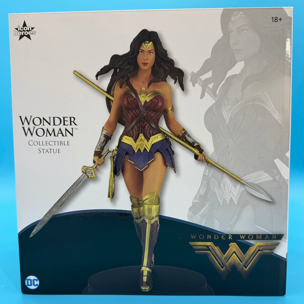 (NEW but Minor Damage) Wonder Woman Movie Collectible Statue – Icon Heroes Limited Edition (No. 759 of 2,000)