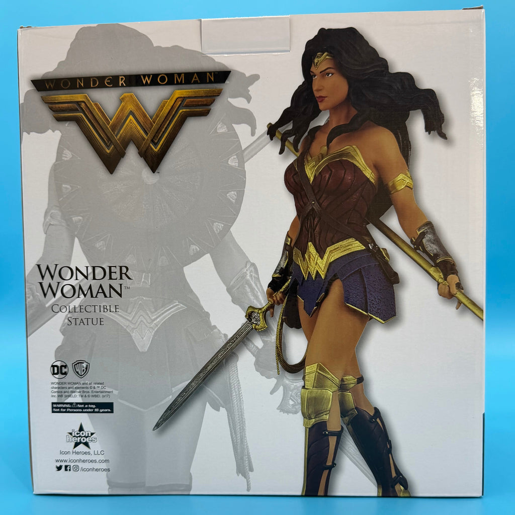 (NEW but Minor Damage) Wonder Woman Movie Collectible Statue – Icon Heroes Limited Edition (No. 759 of 2,000)