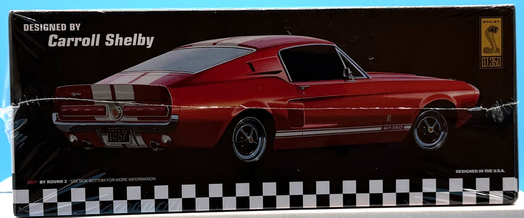 AMT 1967 Shelby GT-350 — box front full view molded in white callout