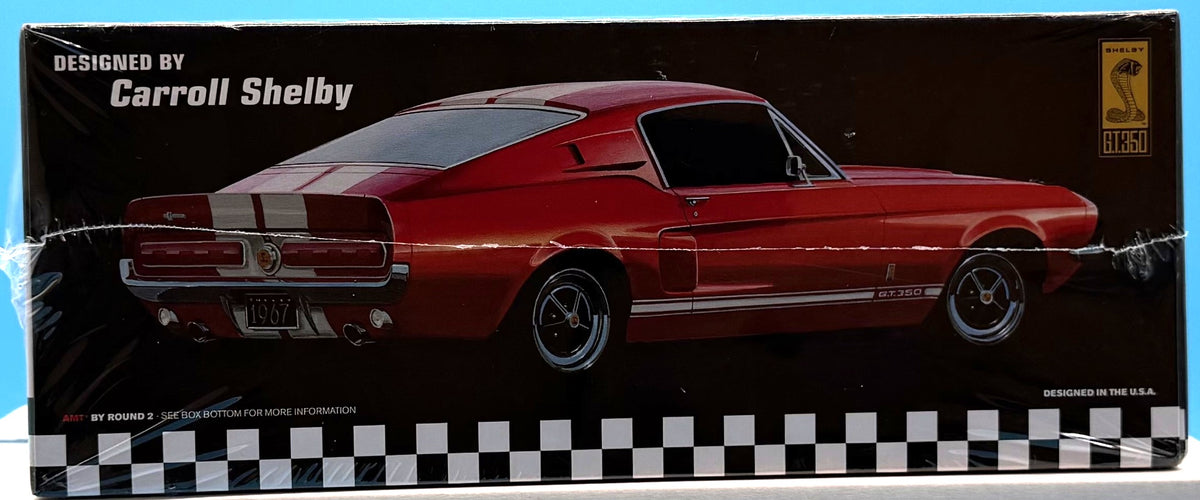 AMT 1967 Shelby GT-350 — box front full view molded in white callout