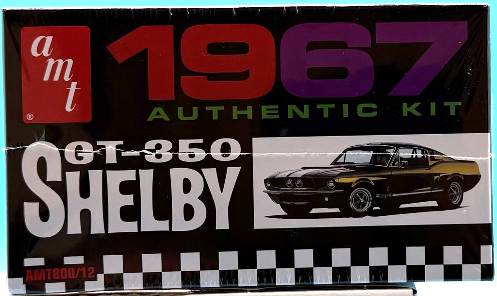 AMT 1967 Shelby GT-350 — box bottom showing parts overview and UPC
