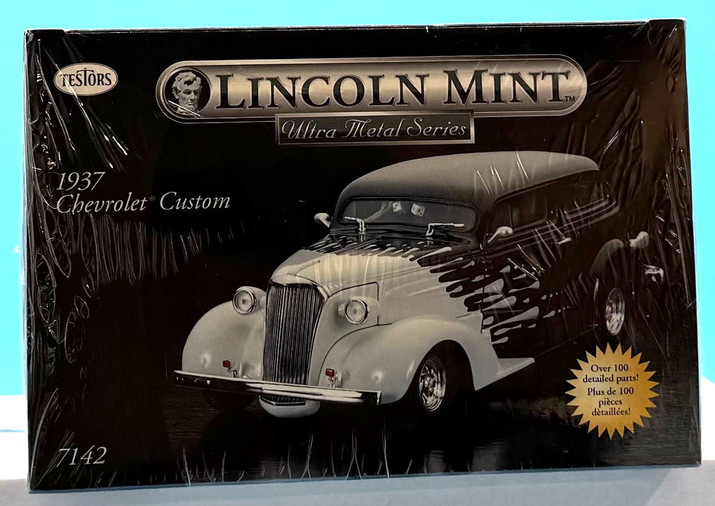 NEW Testors Lincoln Mint Ultra Metal Series — 1937 Chevrolet Custom Street Rod Model Kit (1/24 Scale) #7142