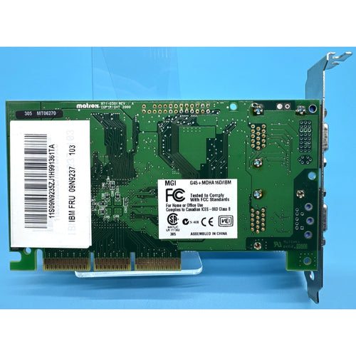 Matrox Millennium G450 Dual VGA 16MB AGP Video Card — IBM OEM (G45+MDHA16D/IBM) Vintage Retro-PC