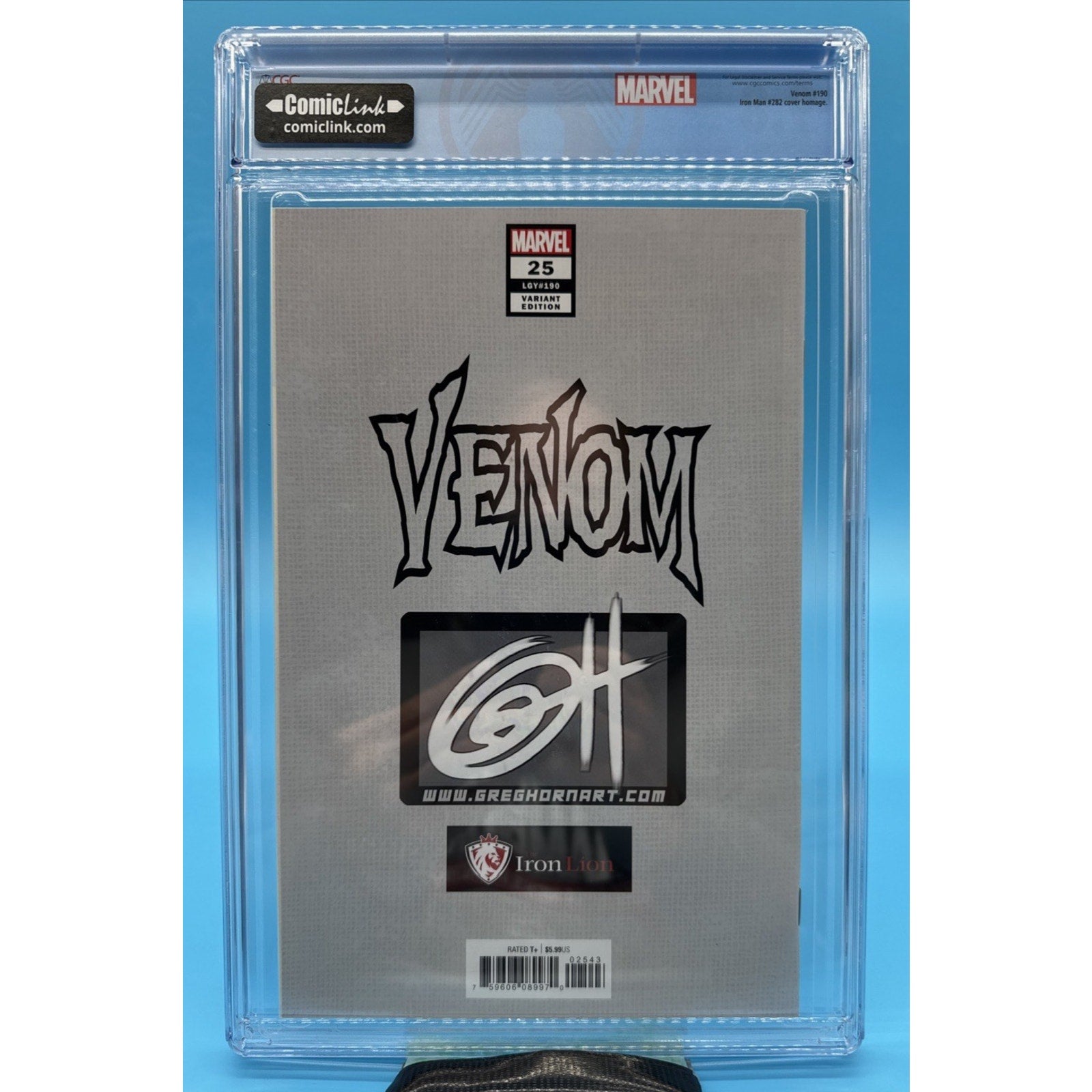 Venom #25 CGC 9.8, VENOM Label, Key - 1st Cameo CODEX + VIRUS, Greg Horn Variant