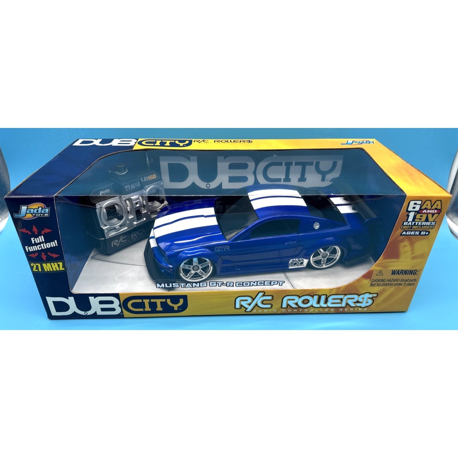 Jada Toys Dub City R/C Rollers Mustang GT-R Concept Blue White