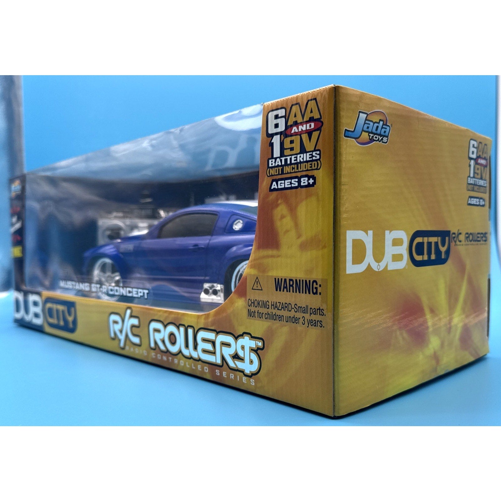 Jada Toys Dub City R/C Rollers Mustang GT-R Concept Blue White