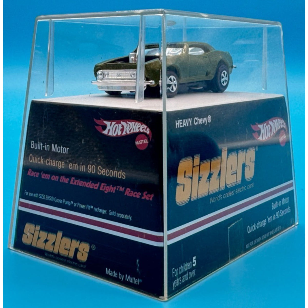 NEW Hot Wheels Sizzlers Green Heavy Chevy® — 2006 Target Exclusive Re-Release in Premium Acrylic Display Case (2006)
