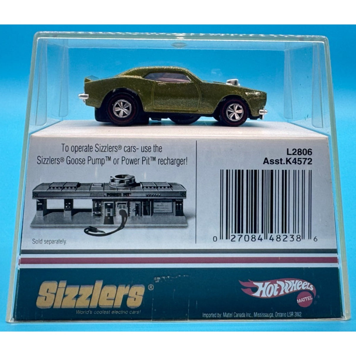 NEW Hot Wheels Sizzlers Green Heavy Chevy® — 2006 Target Exclusive Re-Release in Premium Acrylic Display Case (2006)