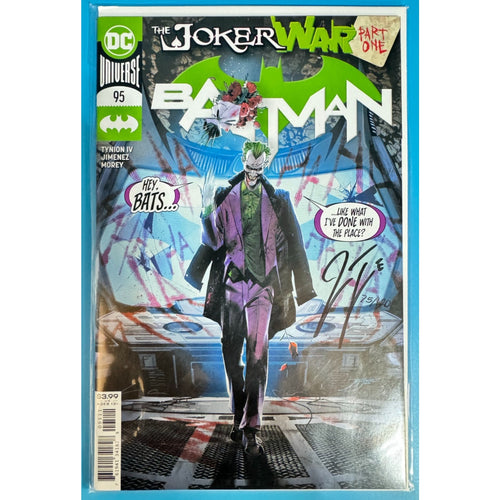 BATMAN #95 and #97 Joker War Parts 1 + 3 SIGNED JAMES TYNION IV Limited Editions