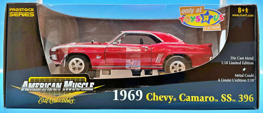 ERTL 1969 Chevy Camaro SS 396 Pro Stock 1:18 Red Toys R Us Exclusive, Vintage 2005, Limited Edition of 1600 - The A.M.Y. Depot
