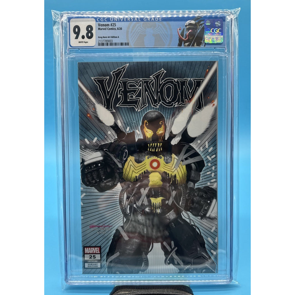 Venom #25 CGC 9.8, VENOM Label, Key - 1st Cameo CODEX + VIRUS, Greg Horn Variant