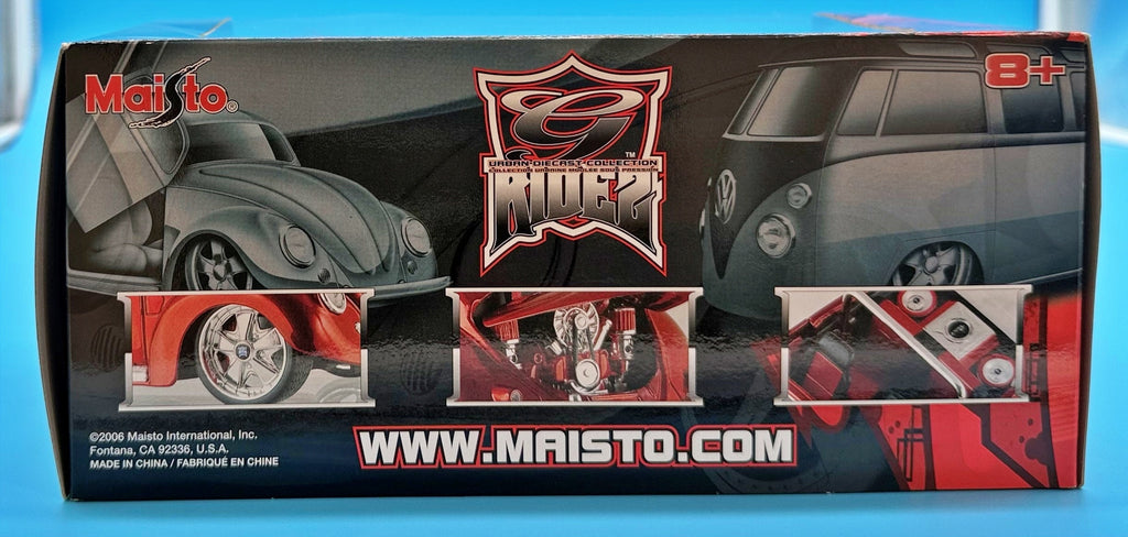 Maisto G Ridez Vbugz Volkswagen Samba Van 1:25 Red & Black Diecast, 2006 Sealed - The A.M.Y. Depot